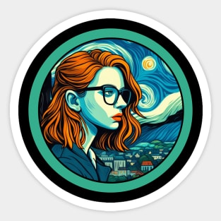 Daria van Gogh Sticker